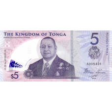 (328) ** PNew (PN51) Tonga - 5 Pa'anga Year 2023